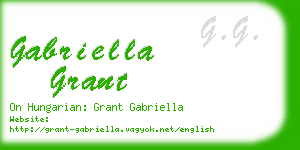 gabriella grant business card